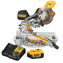 20V MAX Cordless 7-1/4 in. Sliding Miter Saw with (1) 20V Battery 4.0Ah