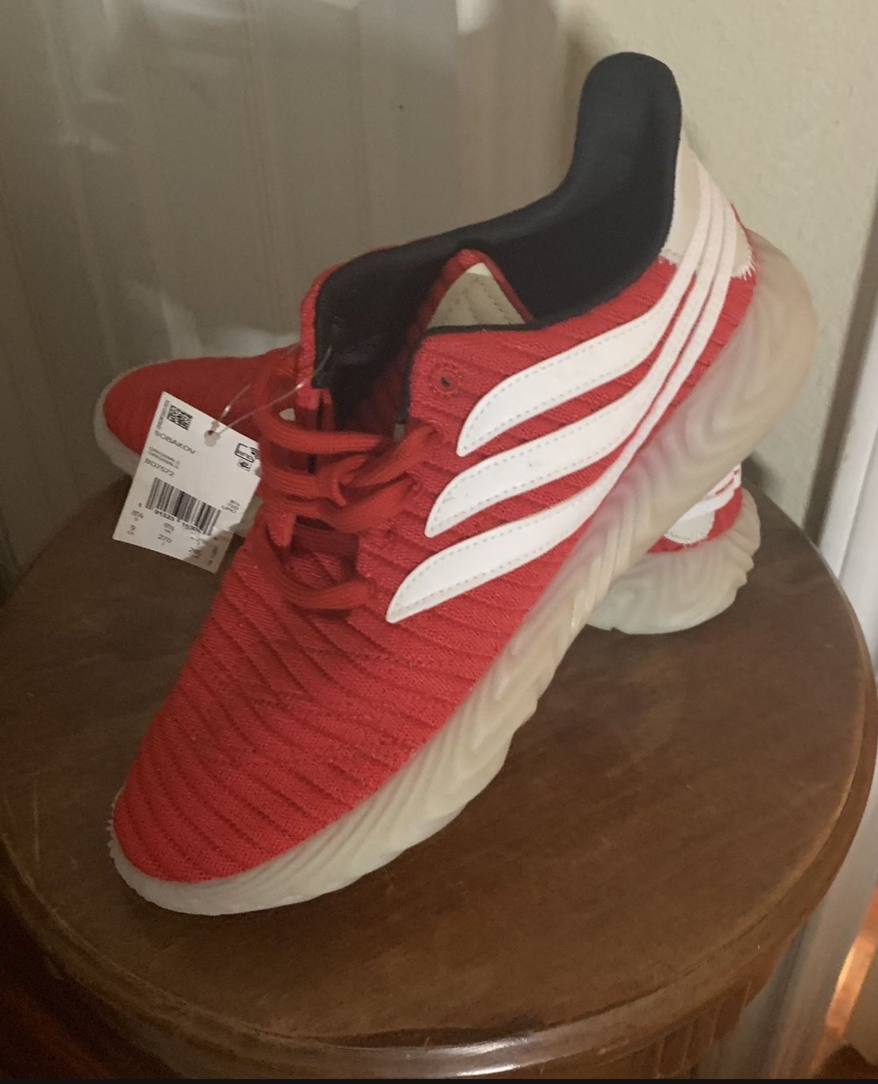 Adidas Red And White In Color