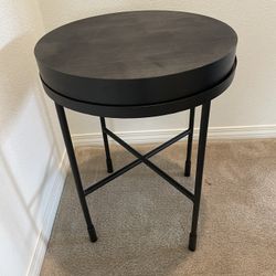 Accent Table/Side Table/end Table   (black Wood) 