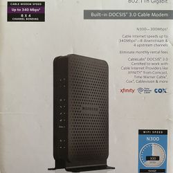 N300 WiFi Cable Modem Router