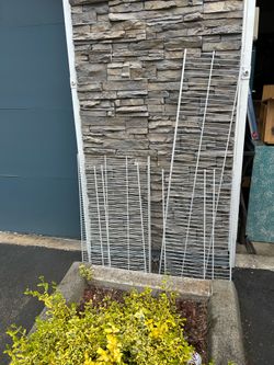Metal shelves