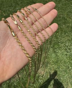 14k Gold Plated Rope Chain