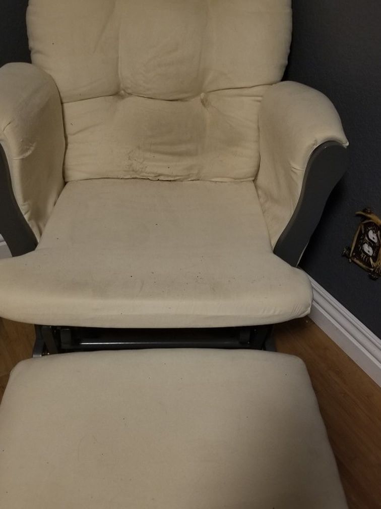 Rocking Chair with Foot Rest