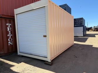 15FT SHIPPING CONTAINER – WIND & WATERTIGHT | HEAVY DUTY STORAGE SHED | CONNEX BOX (ROLL-UP DOOR)
