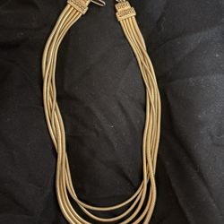 Mid Century Multi Strand Snake Necklace