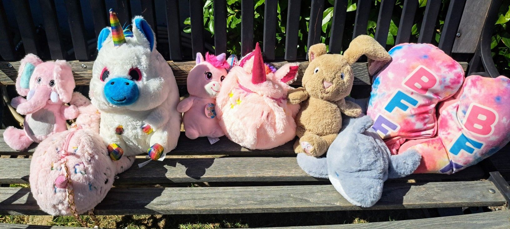 Adorable Plushie Mix - Unicorns, Bunny, Dolphin & More! Priced to Sell!