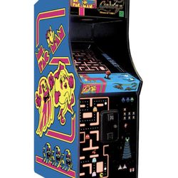 classic pac man arcade with multiple games 