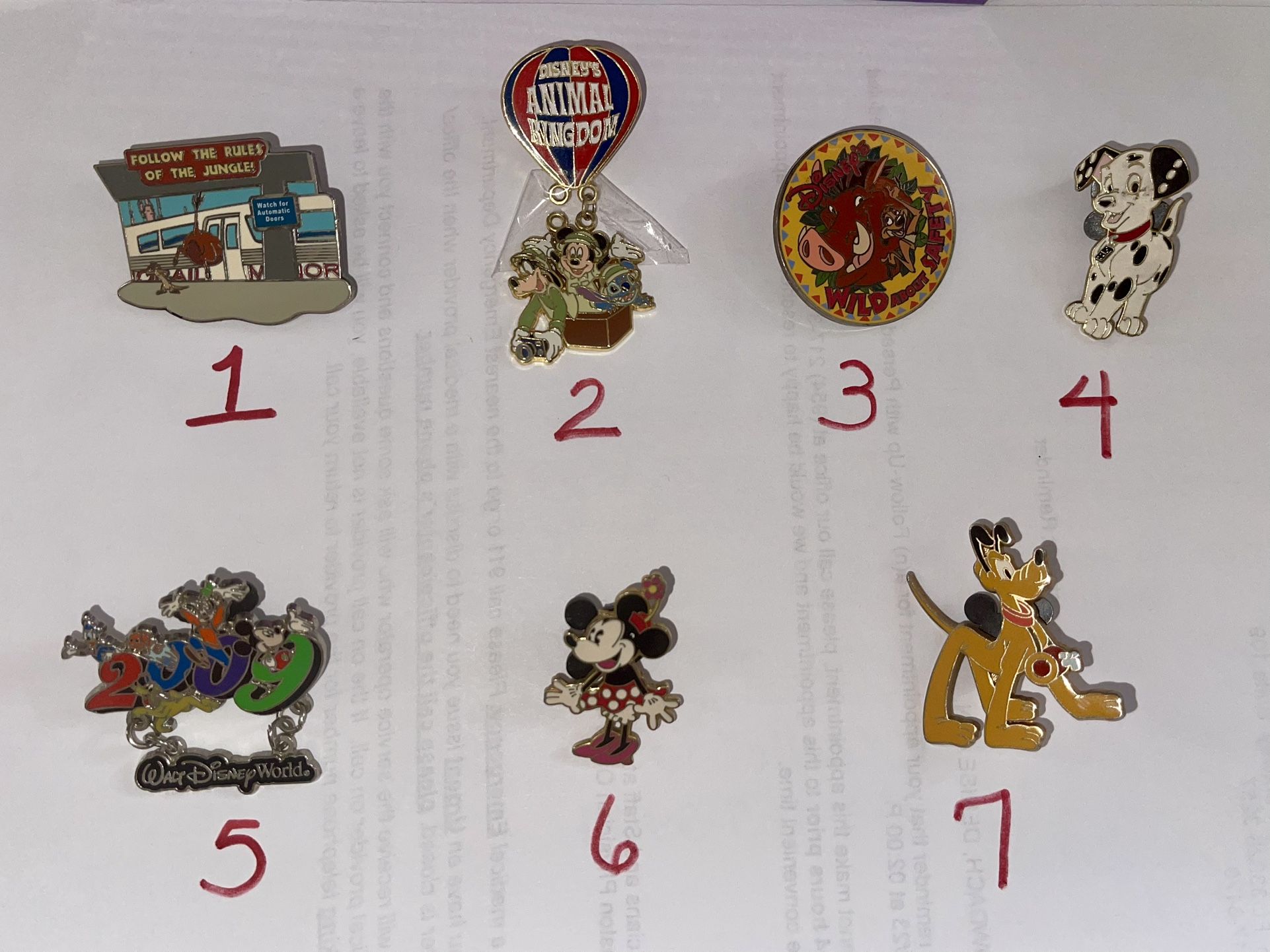 Disney pins please see all pics for condition ***PICK ONE PIN!!!! $35 EACH