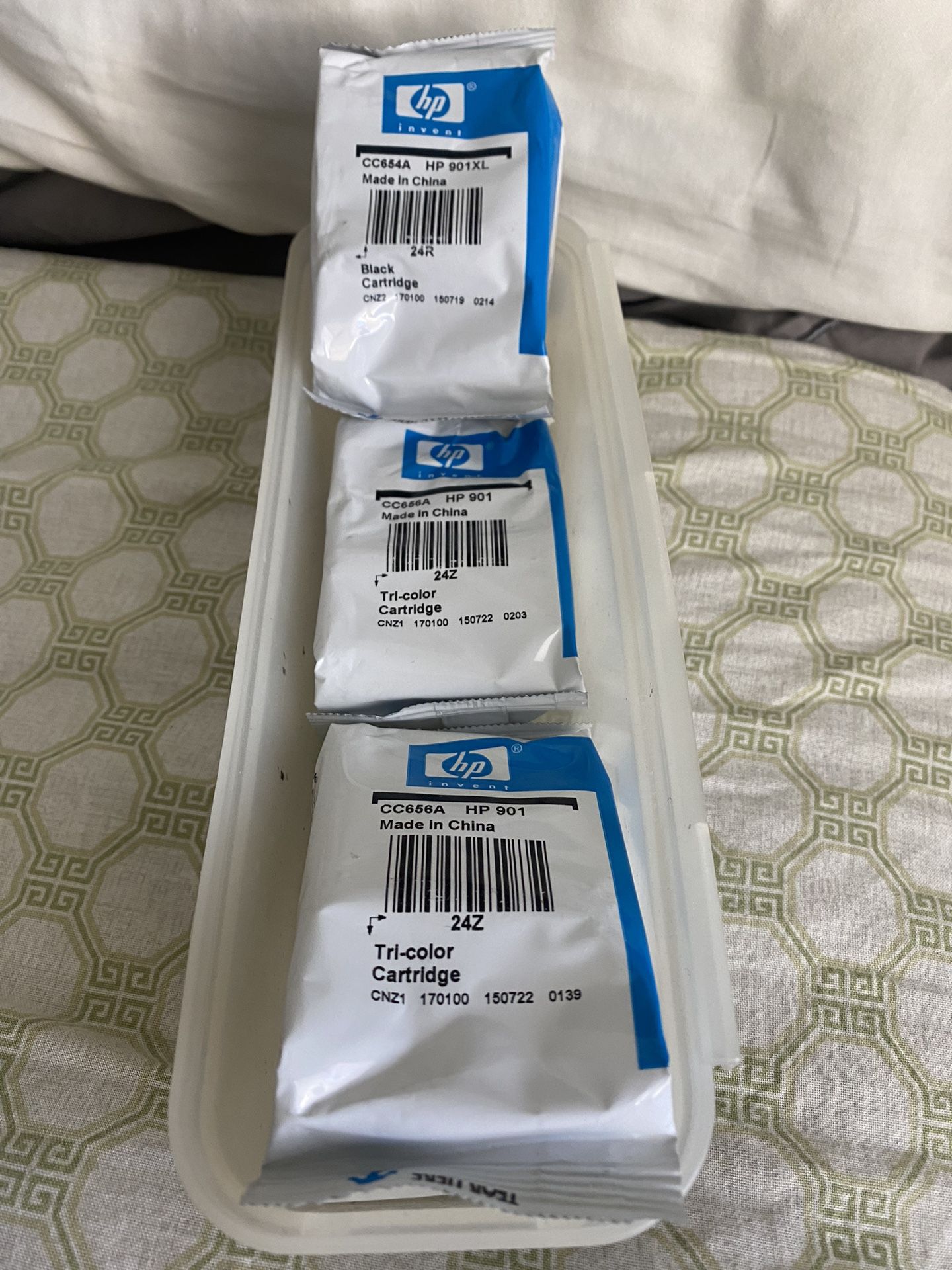 HP Printer Cartridge Tri-color And Black