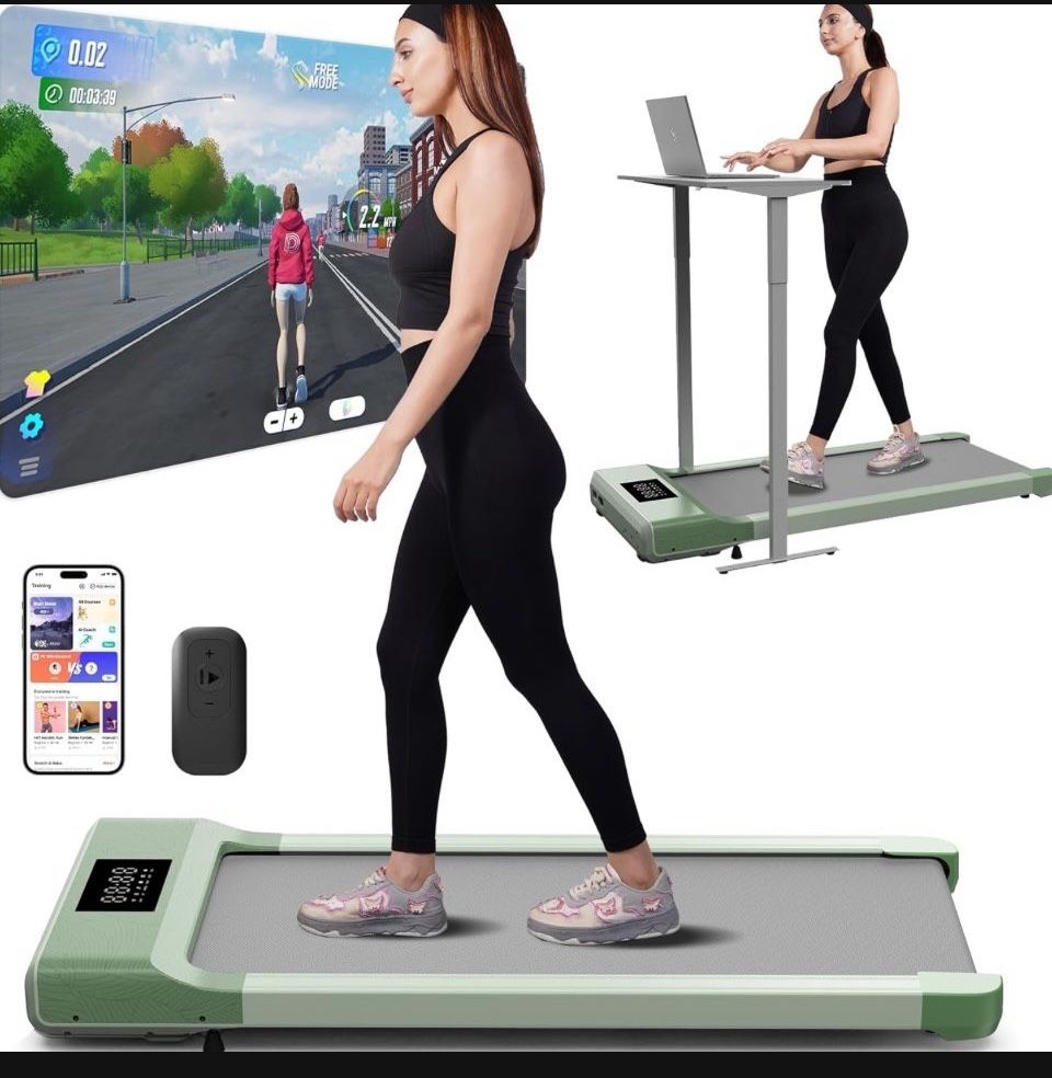 Superun Smart Under Desk Treadmill, Walking Pad with Pitpat APP