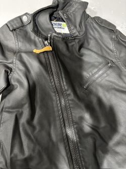 toddler 5t Leather jacket and Xmas Sweater 