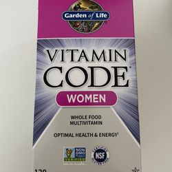 NEW SEALED Vitamin Code Women Multivitamin 120 Capsules Expires Sept 2024 