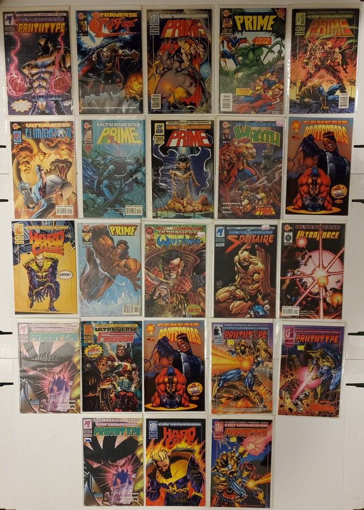 23 Malibu ULTRAVERSE Comic Book Mixed Lot Prime Prototype Hard Case Wrath + More