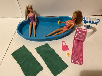 Barbie Pool Set with Dolls and Accessories 