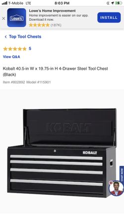 Kobalt  4  Drawer Chest 