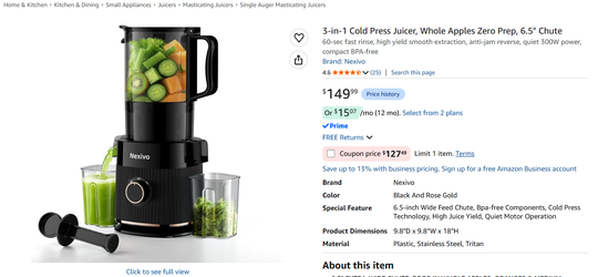3 in 1 Cold Press Juicer