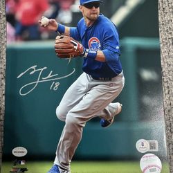 BEN ZOBRIST SIGNED/AUTOGRAPHED CHICAGO CUBS  8x10 PHOTO - Beckett Coa