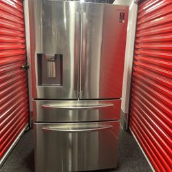 stainless steel double drawer Samsung fridge 