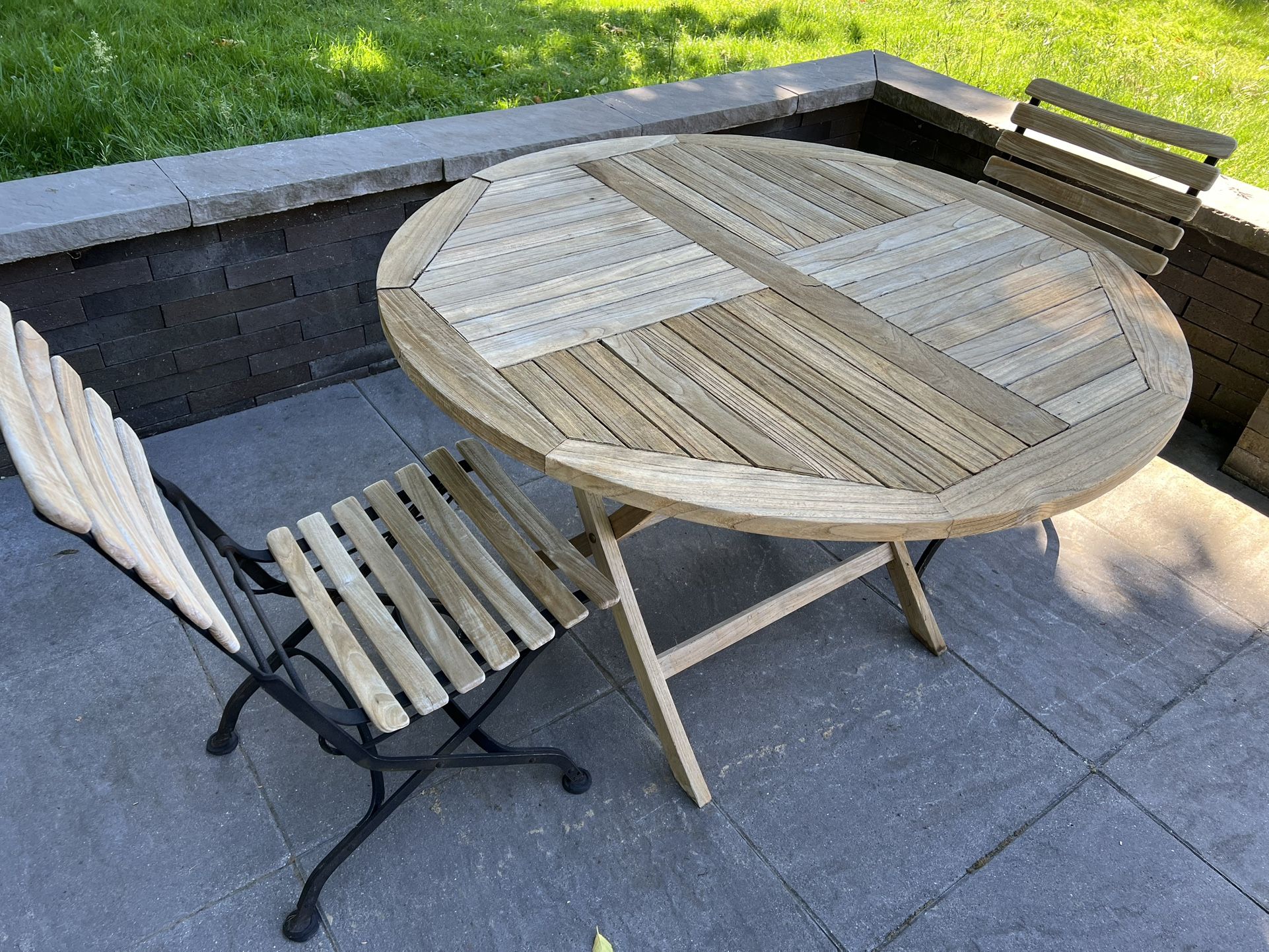 3 Piece Grade A Premium Teak outdoor dining set by David Smith