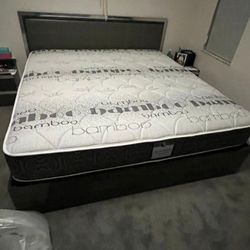 NEW MATTRESS KING SIZE PLUSH WITH BOX SPRING 