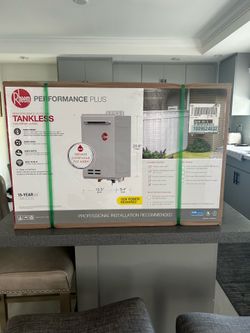 NEW Rheem Performance Plus 9.5 GPM Smart Outdoor Natural Gas Tankless Water Heater ECO200XELN-3