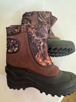 Kids Camo Winter Snow Boots