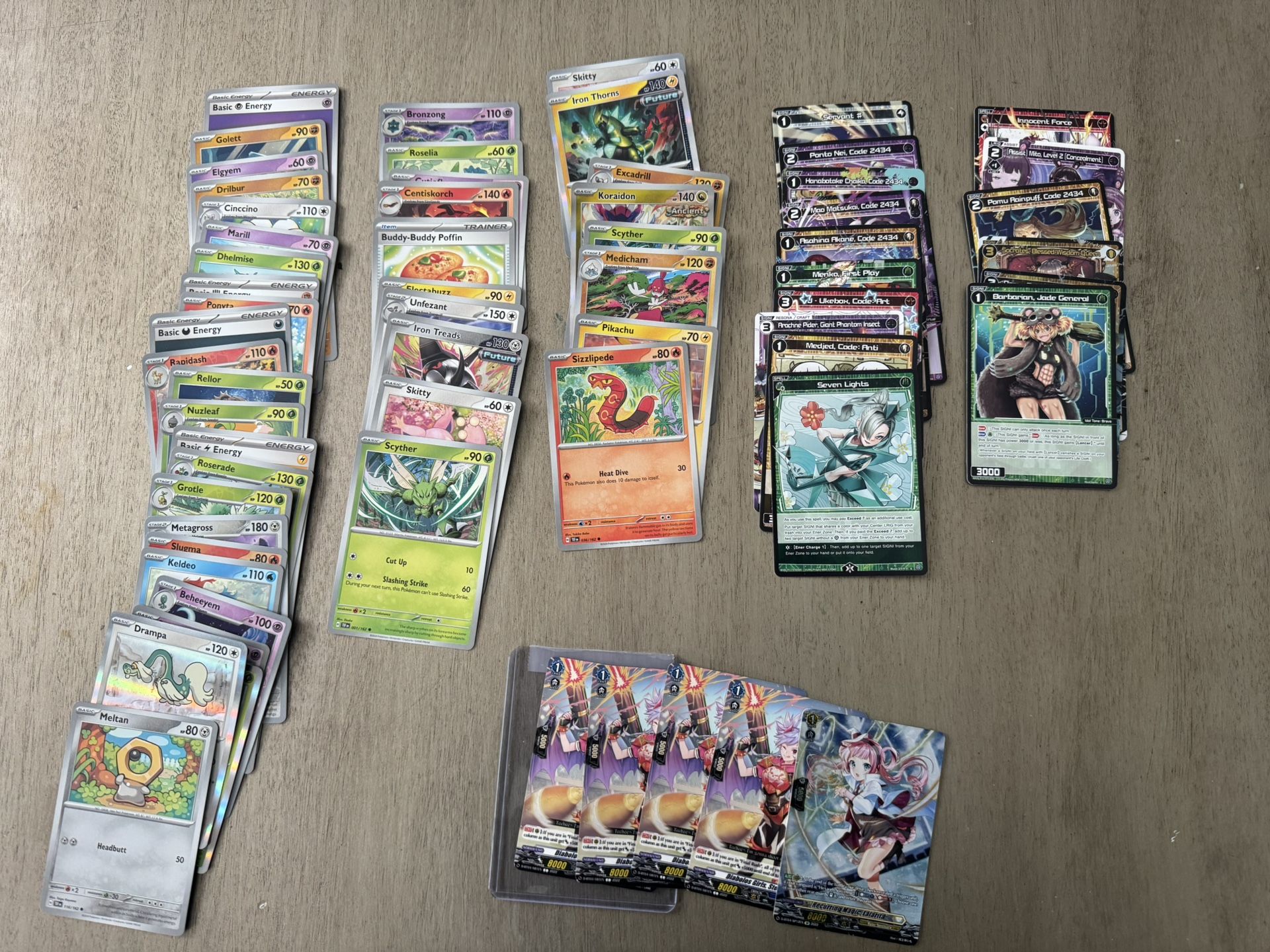 Stack Of Pokémon Cards 50+ Cards!