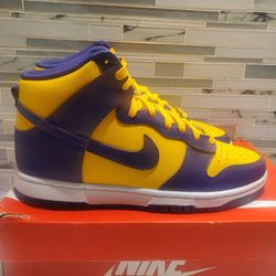 Nike Dunk High Lakers Edition.  Size 9.5 Men's 