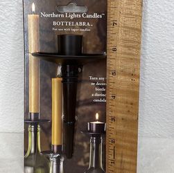 Northern Lights Candles Bronze  Bottelabra for taper candle