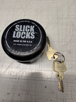 Slick Locks Puck Lock with 3Keys/ Weather Cover