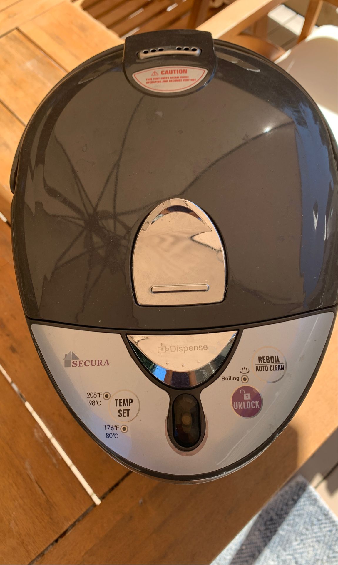 Secura Stainless Steel Water Boiler and Warmer w/Night light Electric