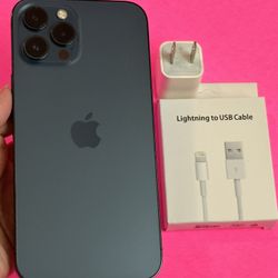 IPhone 12 Pro Max (256gb) Blue AT&T/ CRICKET 