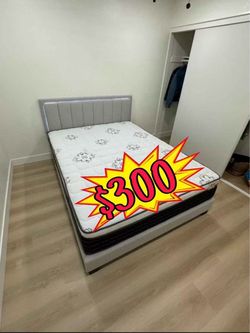 New queen bed