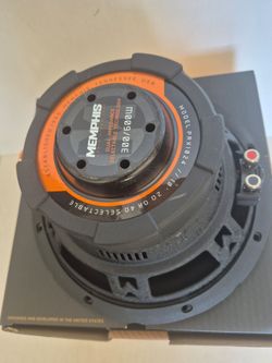 MEMPHIS ( 1 ) 10 INCH 2 OR 4 OHM SELECTABLE VOICE COIL CAR SUBWOOFER 600 WATTS