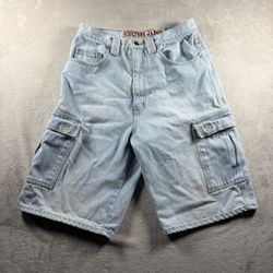 Vintage Culture Jam Baggy Mens 30 Blue Jean Shorts Jorts 90s Skate Carpenter#757