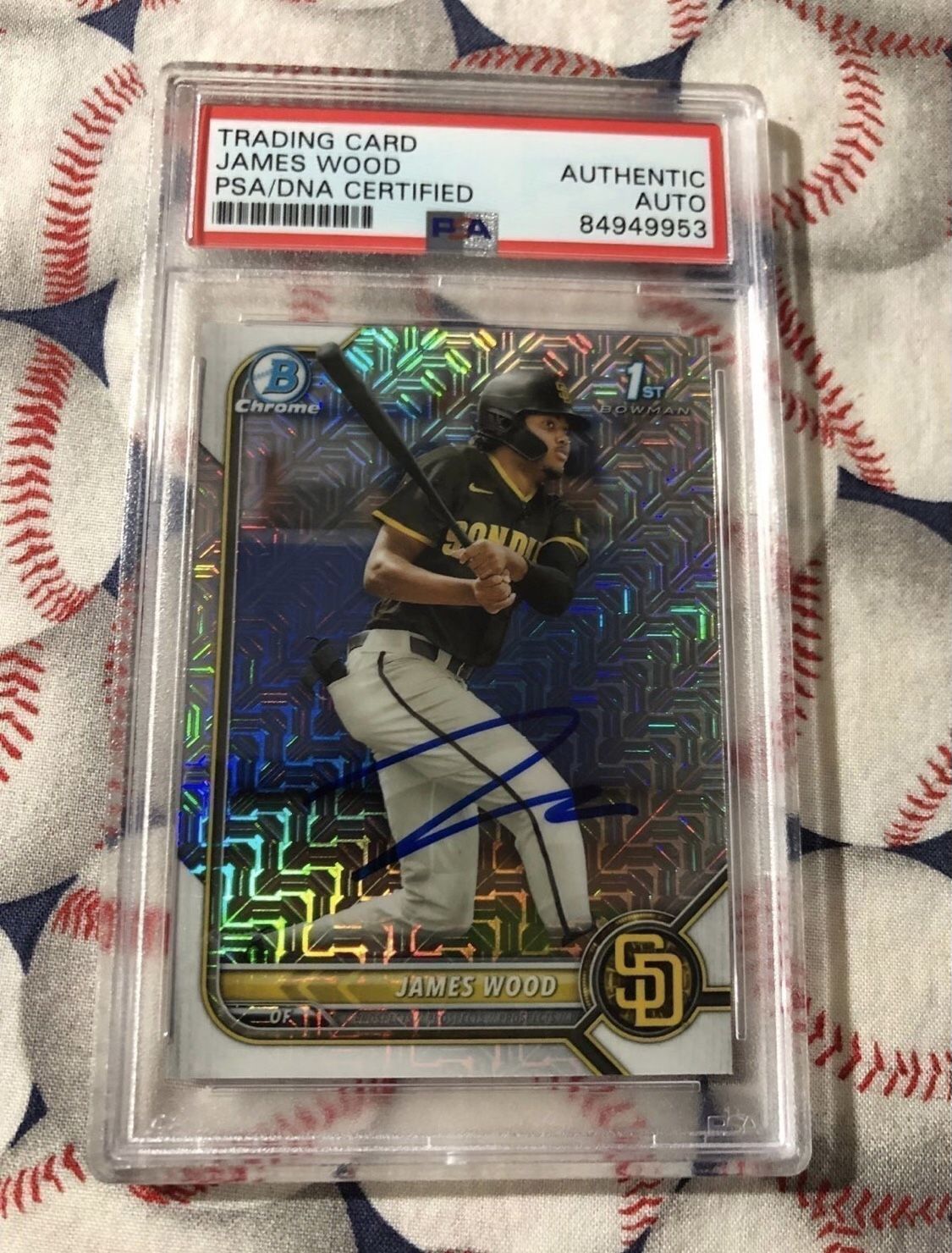 James Wood PSA Card Signed