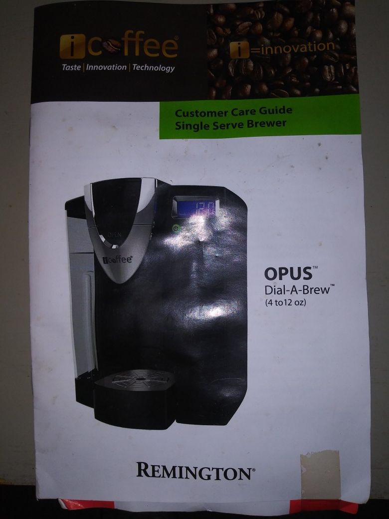 Remington pod coffee maker