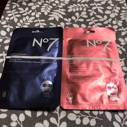 NEW!!! No7 Serum Boost Sheet Masks Set Of 2