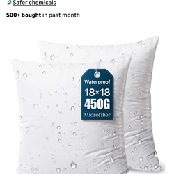 Outdoor pillow inserts