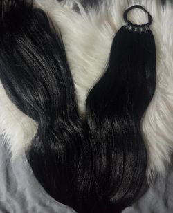 Black Ponytail Hair Extension