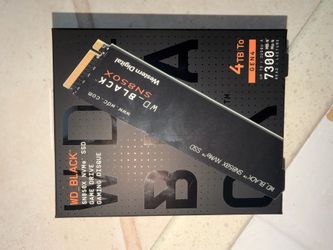 4 TB SSD WD Black