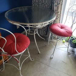 Vintage Bistro Table & Chairs