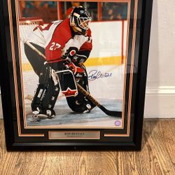Singed Ron Hextall Photo JSA And Photo File Authenticated 
