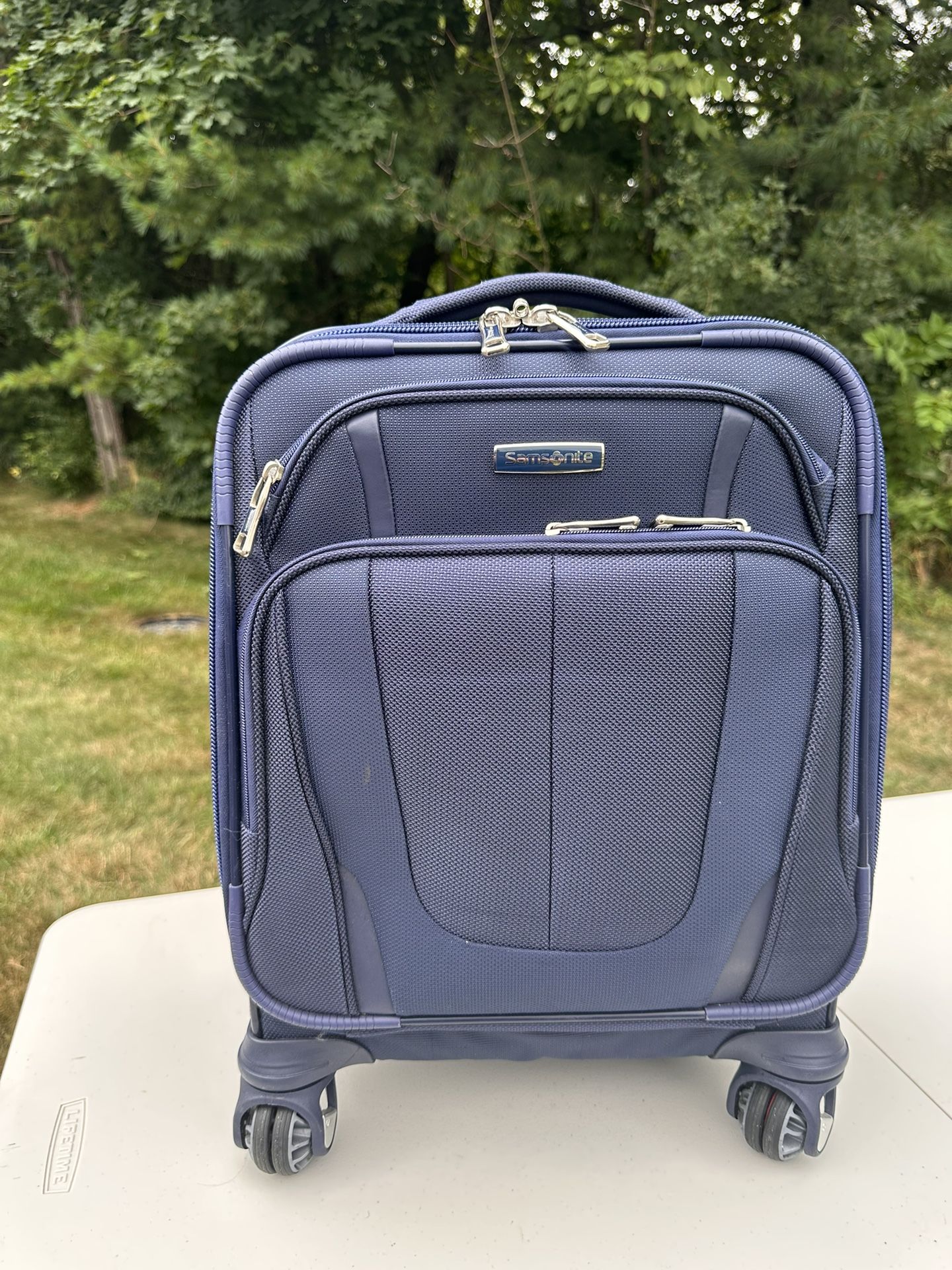 Samsonite Silhouette Sphere 2 Softside Spinner Boarding Bag Color: Twilight Blue