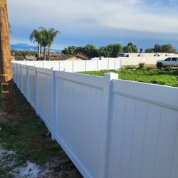 White Vinyl Fence