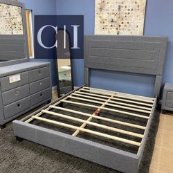 New Gray Queen Bedroom Set 