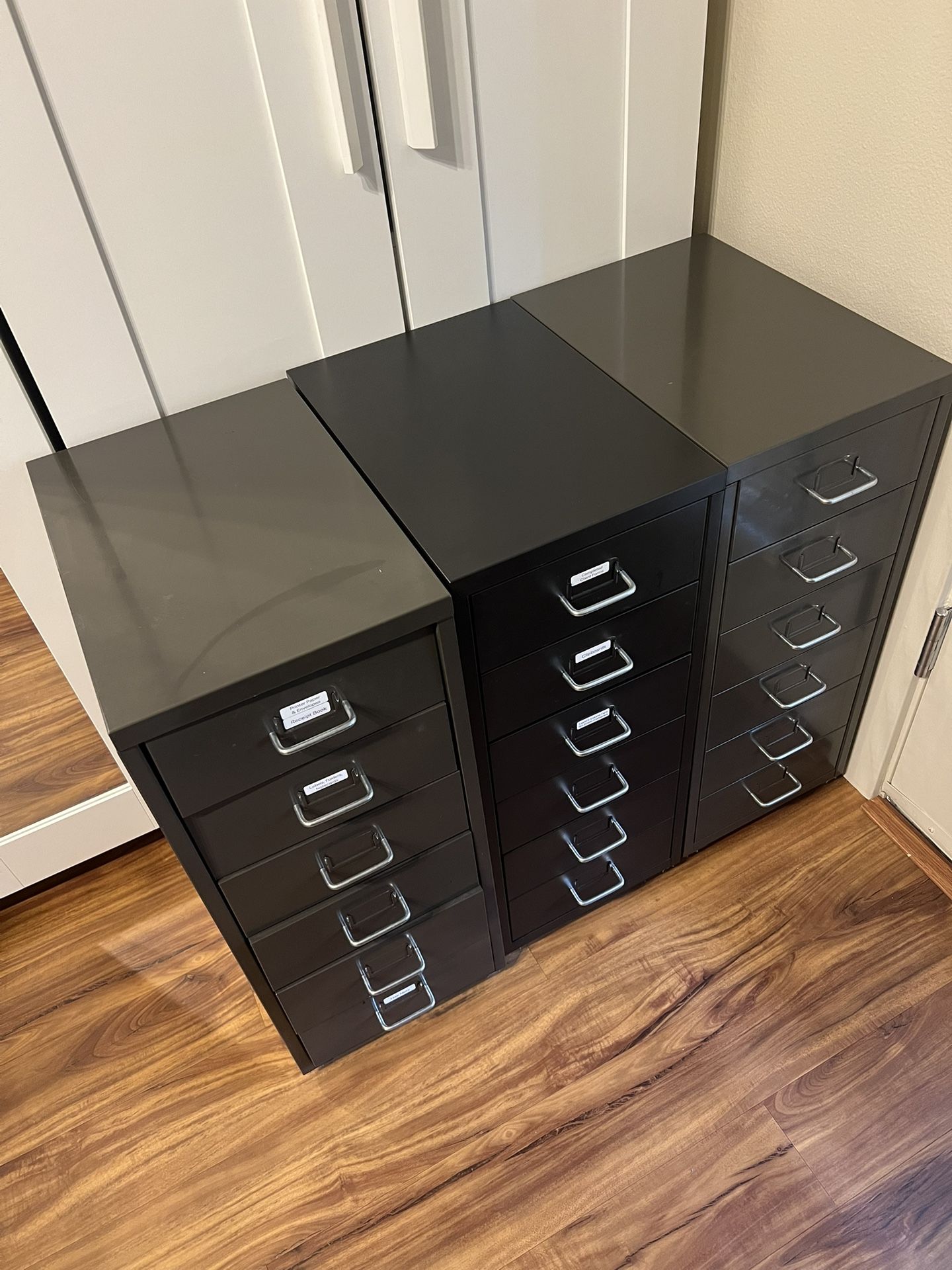 6 Drawer Rolling File Storage Cabinets
