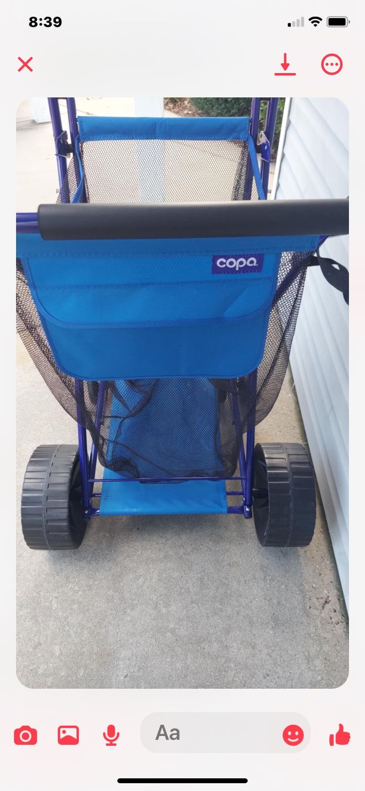 Copa Beach Cart With Big Wheels Used Afew Times