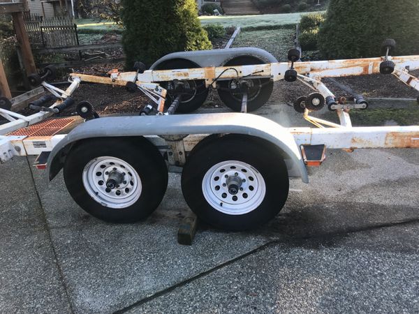 steel boat trailer for sale boat trailer dual axle steel with rollers 27 to 28ft steel boat trailer for sale boat trailer dual axle steel with rollers 27 to 28ft