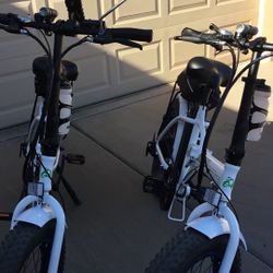 Pair Of Ecotric Fat Tire Foldable E Bike With Several Extras Firm Price For Pair $550.00